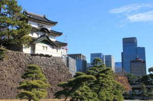 初詣の帰りにパワースポットとして人気の高い皇居